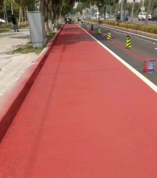大同彩色路面喷涂施工要点